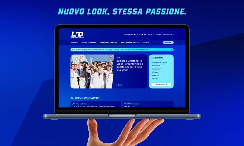 La LND svela la nuova identità visiva e sito web rinnovato